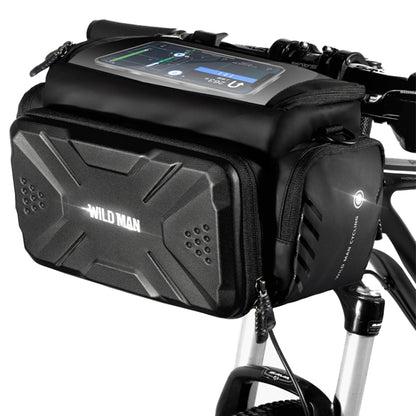 WILD MAN GS6 4L Outdoor Cycling Waterproof Bicycle Bag(Black) by WILD MAN