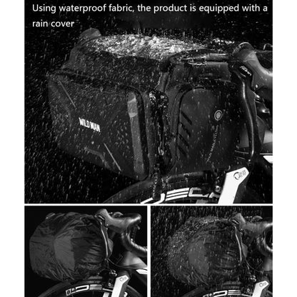 WILD MAN GS6 4L Outdoor Cycling Waterproof Bicycle Bag(Black) by WILD MAN