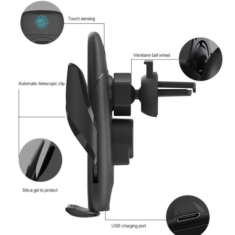 M11 Automatic Electromagnetic 15W Car Wireless Charging Bracket - Wireless Charger Holders by buy2fix | Online Shopping UK | buy2fix