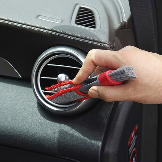 Car Wash Brush Soft Hub Multi-Function Dust Removal Tool, Color: Red Gray Air Outlet Brush - Car washing supplies by buy2fix | Online Shopping UK | buy2fix