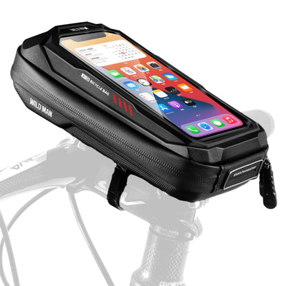WILD MAN X3 0.5L EVA Hard Shell Bicycle Touch Screen Phone Bag(Red) by WILD MAN