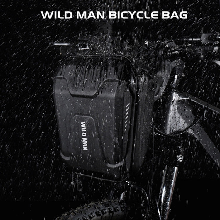 WILD MAN E8 3L Bicycle EVA Hard Shell Head Bag(Black) by WILD MAN
