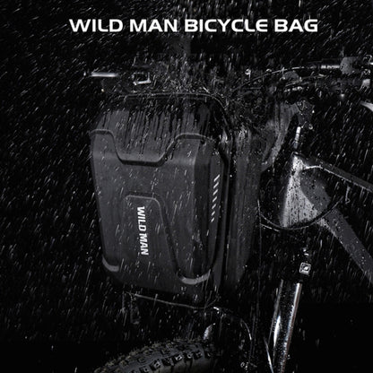 WILD MAN E8 3L Bicycle EVA Hard Shell Head Bag(Black) by WILD MAN