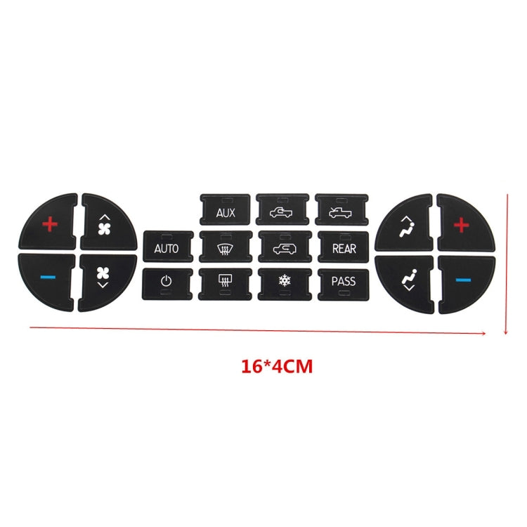 Car Button Repair Sticker AC Central Control Sticker(B 19 Key) by buy2fix