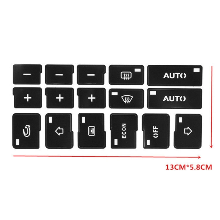 Car Button Repair Sticker AC Central Control Sticker(D 16 Key) by buy2fix