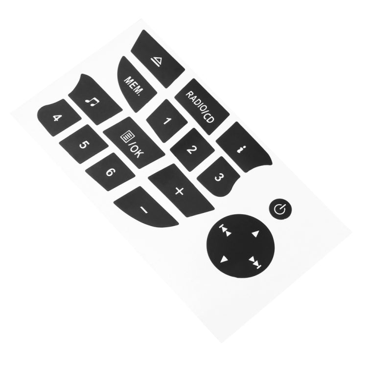 Car Button Repair Sticker AC Central Control Sticker(E 6 Key) by buy2fix