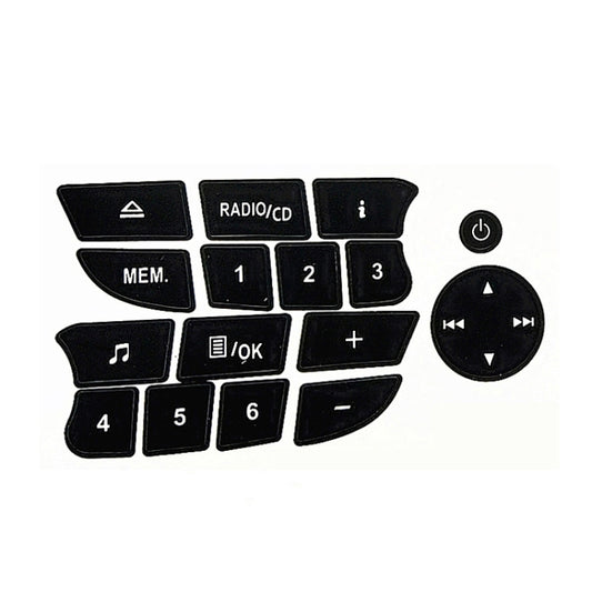 Car Button Repair Sticker AC Central Control Sticker(E 6 Key) by buy2fix