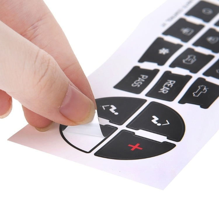Car Button Repair Sticker AC Central Control Sticker(D 16 Key) by buy2fix