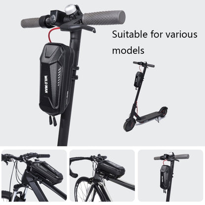 WILD MAN XS5 1L Bicycle EVA Hard Shell Front Beam Bag(Black) by WILD MAN