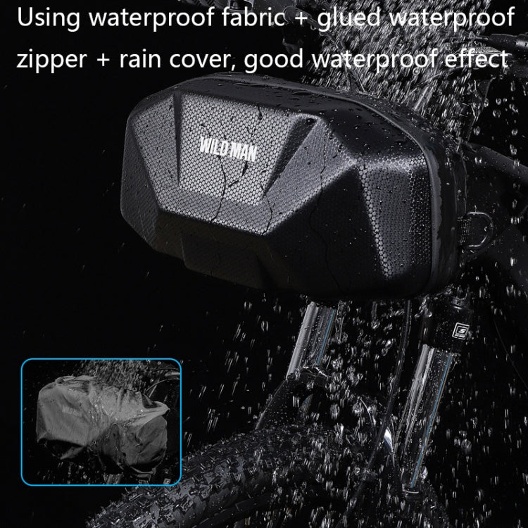 WILD MAN X9 3.5L EVA Hard Shell Bicycle Head Waterproof Bag(Black) by WILD MAN