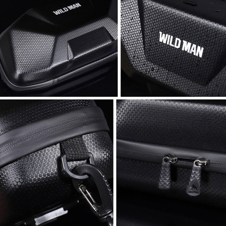 WILD MAN X9 3.5L EVA Hard Shell Bicycle Head Waterproof Bag(Black) by WILD MAN