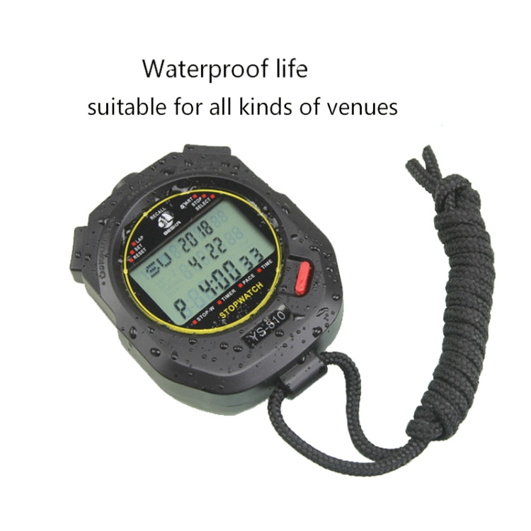 YS Electronic Stopwatch Timer Training Running Watch, Style: YS-860 60 Memories (White) - Pedometer by buy2fix | Online Shopping UK | buy2fix