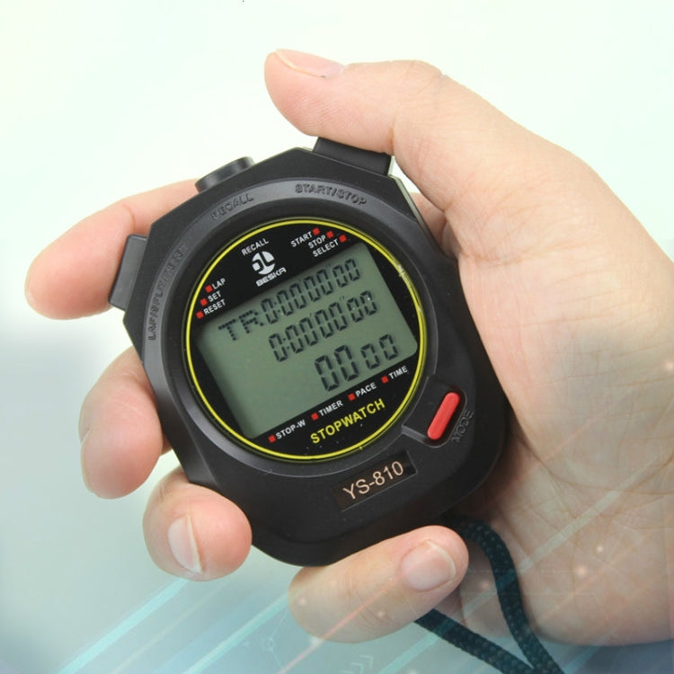 YS Electronic Stopwatch Timer Training Running Watch, Style: YS-860 60 Memories (White) - Pedometer by buy2fix | Online Shopping UK | buy2fix