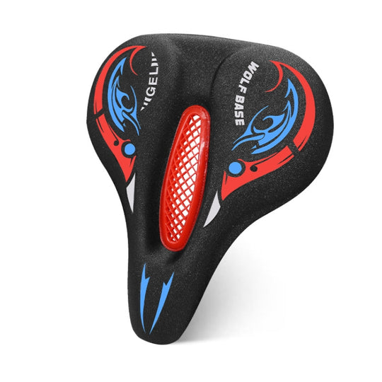 Housse de siège de vélo en Silicone épais, housse de selle absorbant les chocs (rouge)