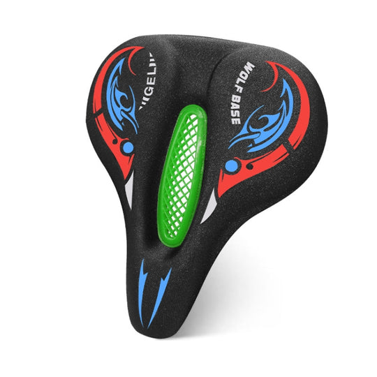 Housse de siège de vélo en Silicone épais, housse de selle absorbant les chocs (vert)