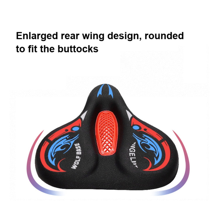 Bicycle Seat Cover Thickened Silicone Shock-absorbing Saddle Cover(Blue) - Bicycle Saddle by buy2fix | Online Shopping UK | buy2fix