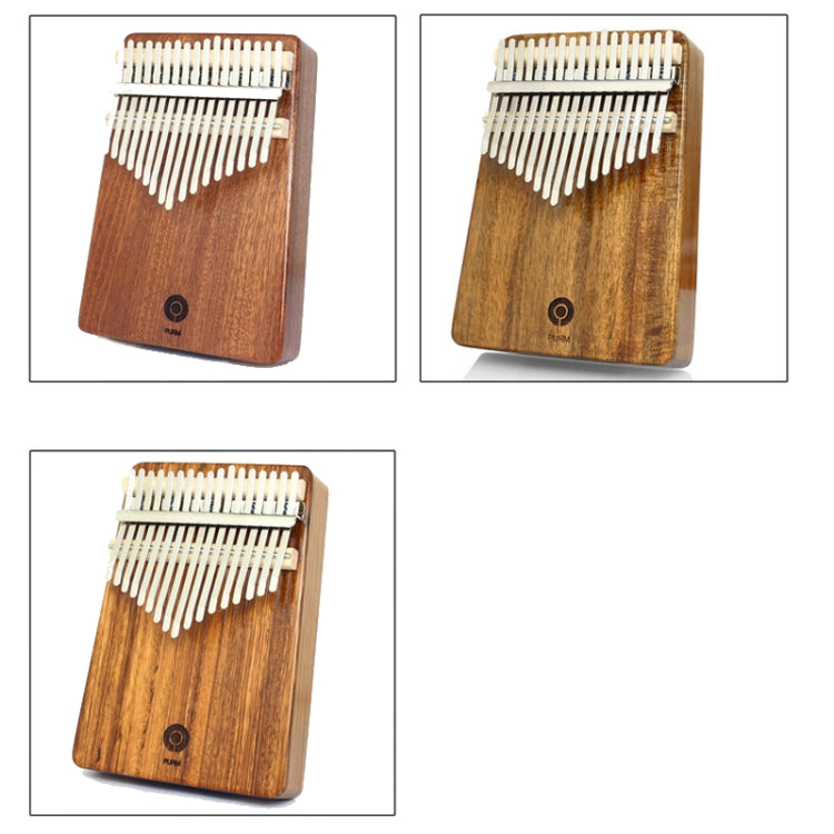 PURM Kalimba Thumbs Piano Beginner Piano Portable Musical Instrument, Color: 17-tone Acacia Wood by buy2fix