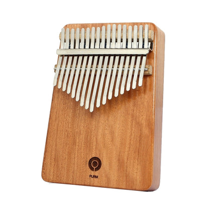 PURM Kalimba Thumbs Piano Beginner Piano Portable Musical Instrument, Color: 17 Tone Mahogany by buy2fix