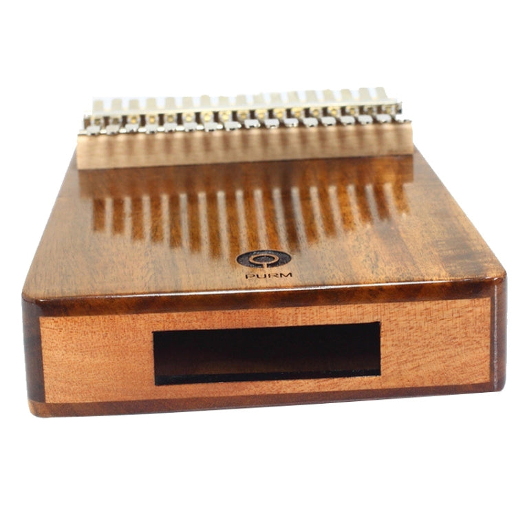 PURM Kalimba Thumbs Piano Beginner Piano Portable Musical Instrument, Color: 17 Tone Mahogany by buy2fix