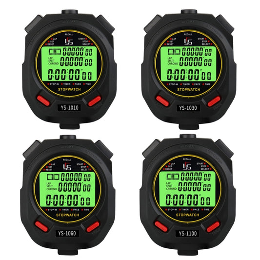 YS 3 Rows Display Luminous Stopwatch Timer Training Referee Stopwatch, Style: YS-1100 100 Memories - Pedometer by buy2fix | Online Shopping UK | buy2fix