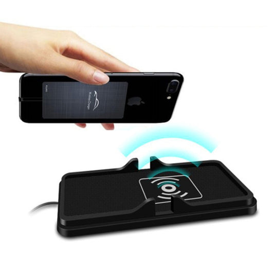 C6 15W 2 In 1 Multi-Function Car Wireless Charger Anti-Slip Launching Pad(Black) - Wireless Charging Pads by buy2fix | Online Shopping UK | buy2fix