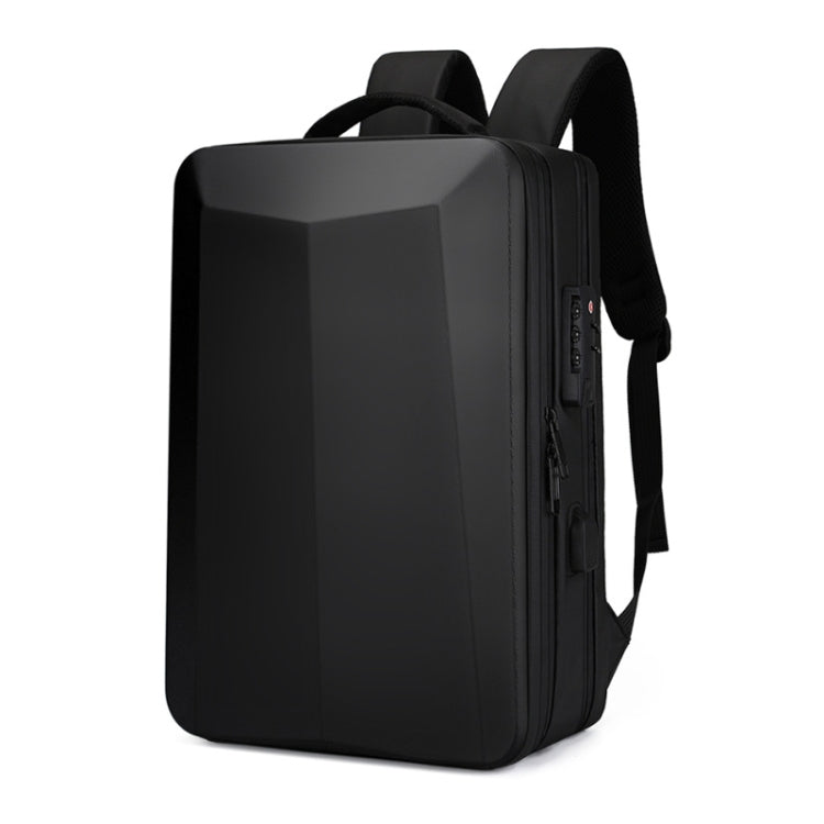 ABS Hard Shell Gaming Computer Backpack, Color: 15.6 inches (Black) by buy2fix