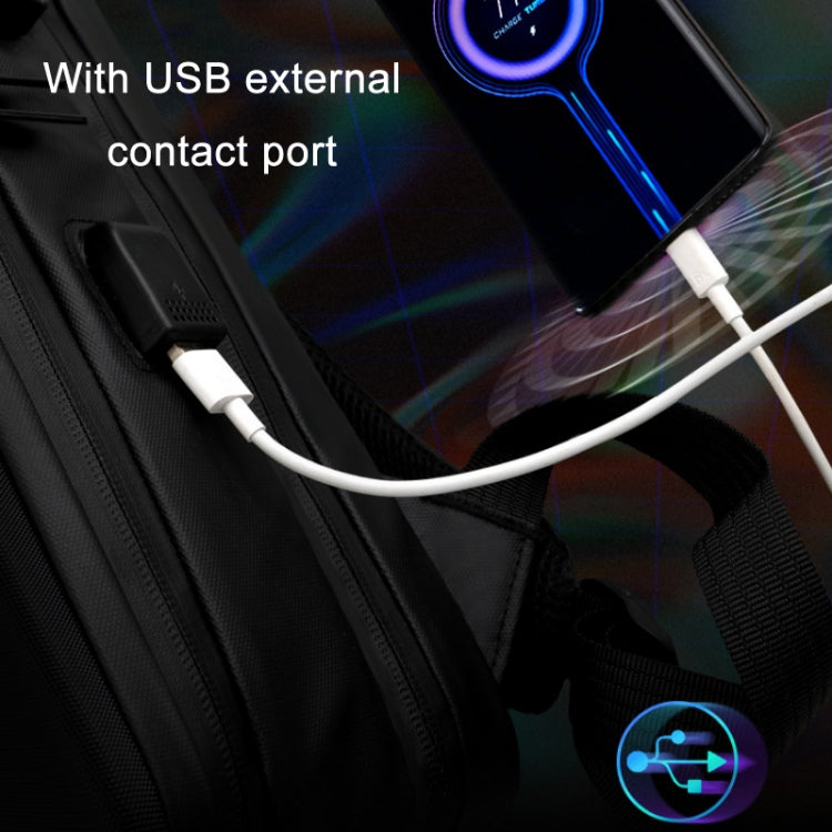 ABS Hard Shell Gaming Computer Backpack, Color: 15.6 inches (Black) by buy2fix