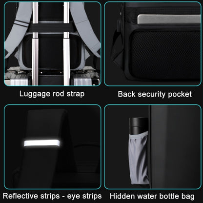 ABS Hard Shell Gaming Computer Backpack, Color: 15.6 inches (Silver) by buy2fix