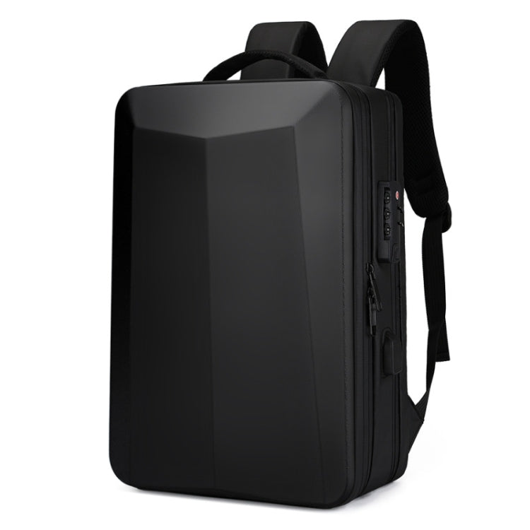 ABS Hard Shell Gaming Computer Backpack, Color: 17.3 inches (Black) by buy2fix
