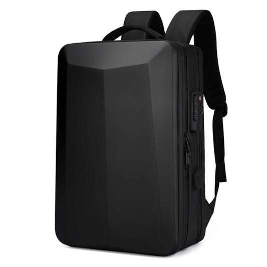 ABS Hard Shell Gaming Computer Backpack, Color: 17.3 inches (Black) by buy2fix