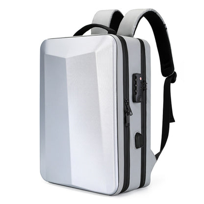 ABS Hard Shell Gaming Computer Backpack, Color: 17.3 inches (Silver) by buy2fix