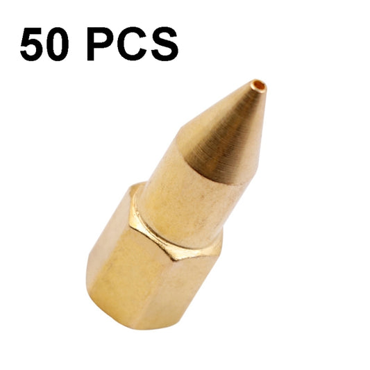 50 PCS Butter Machine Head Copper Universal Steel Tip Pneumatic Oil Nozzle Head - Other Tools by buy2fix | Online Shopping UK | buy2fix