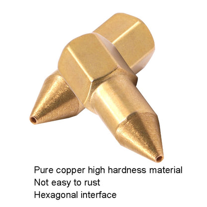 50 PCS Butter Machine Head Copper Universal Steel Tip Pneumatic Oil Nozzle Head - Other Tools by buy2fix | Online Shopping UK | buy2fix