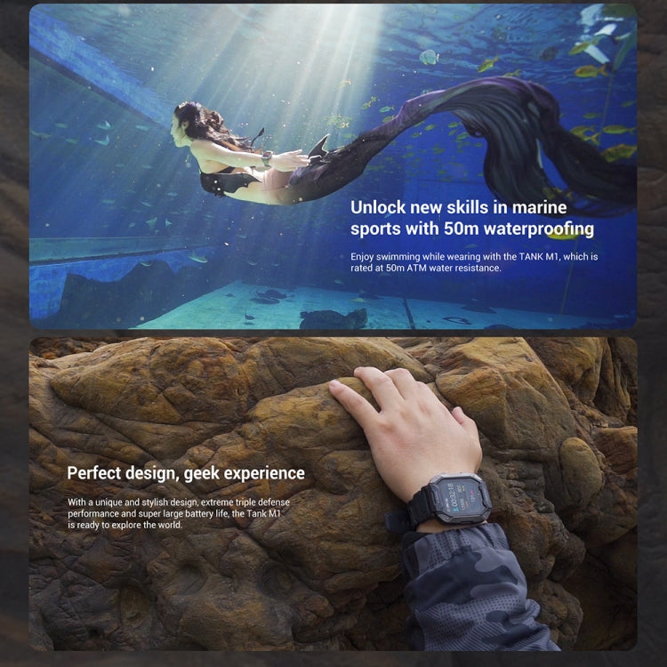 SATM M1 Outdoor Waterproof Bluetooth Smart Watch(Black) - Smart Watches by buy2fix | Online Shopping UK | buy2fix