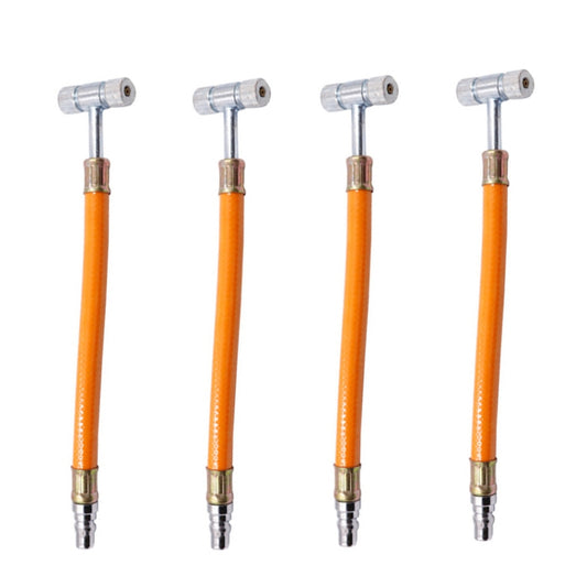4 PCS Tire Double-head Air Nozzle Car Motorcycle Bicycle Air Nozzle(T-shaped Hose) - Other Tools by buy2fix | Online Shopping UK | buy2fix
