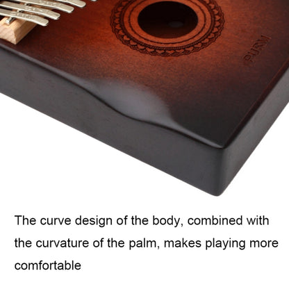 17-tone Radian Design Portable Finger Piano(Flowing Water) - Keyboard Accessories by buy2fix | Online Shopping UK | buy2fix
