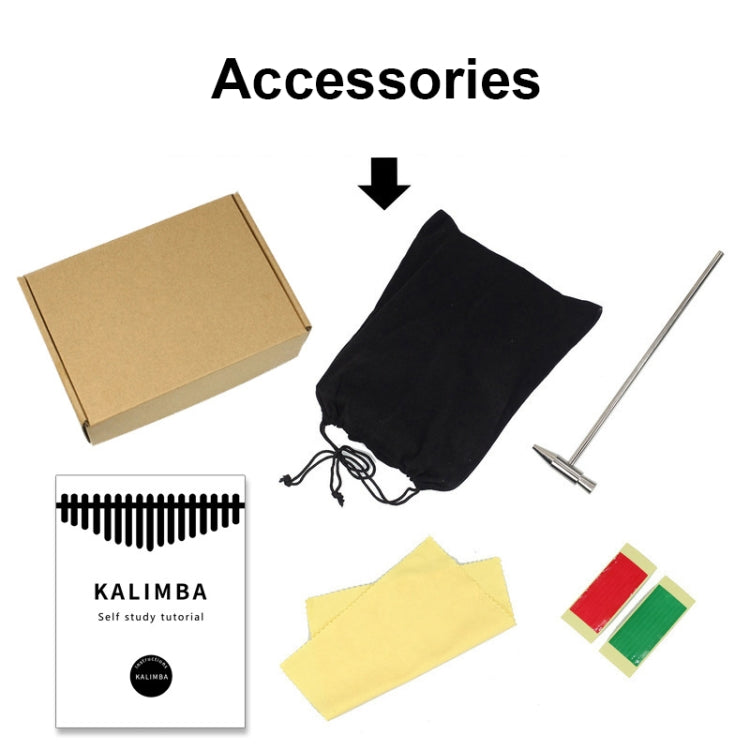 17-tone Radian Design Portable Finger Piano(Blooming Flowers) by buy2fix