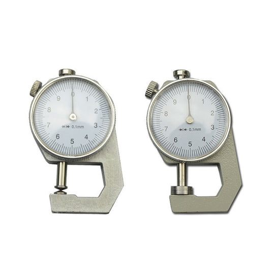 0-10mm Dial Thickness Gauge Leather Paper Thickness Meter Tester, Model: Flat Head - Coating Thickness Gauge by buy2fix | Online Shopping UK | buy2fix