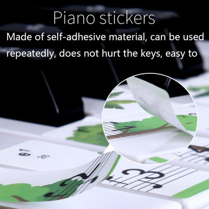 M52 88/76/61/54/49 Keys Piano Keyboard Stickers(Giraffe) - Keyboard Accessories by buy2fix | Online Shopping UK | buy2fix