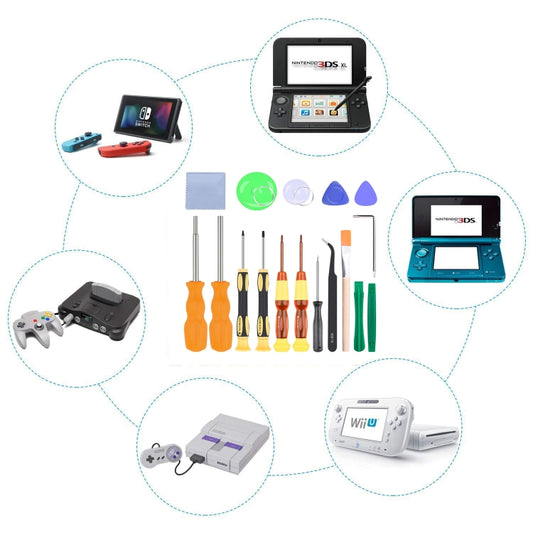 17 In 1 Game Console Repair Screwdriver Tool Set For NS Switch, Series: 17 In 1 (2) - Switch Spare Parts by buy2fix | Online Shopping UK | buy2fix