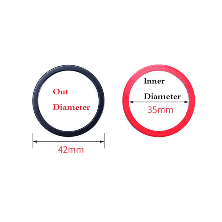 10 PCS FMFXTR Bicycle BB Middle Shaft Flying Wheel Cushion, Thickness: 1.5mm (Red) by FMFXTR