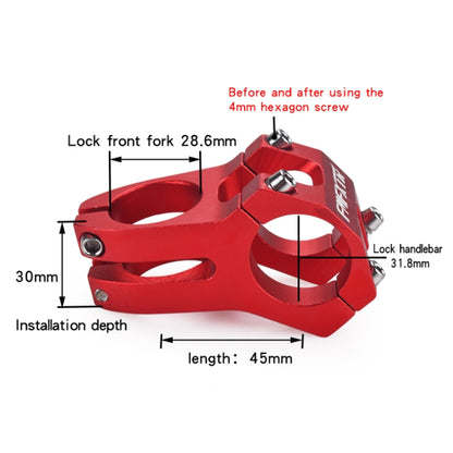 FMFXTR Mountain Bike Stem Tap Accessories Bicycle Hollow Riser(Lake Blue) - Bicycle Grips by FMFXTR | Online Shopping UK | buy2fix