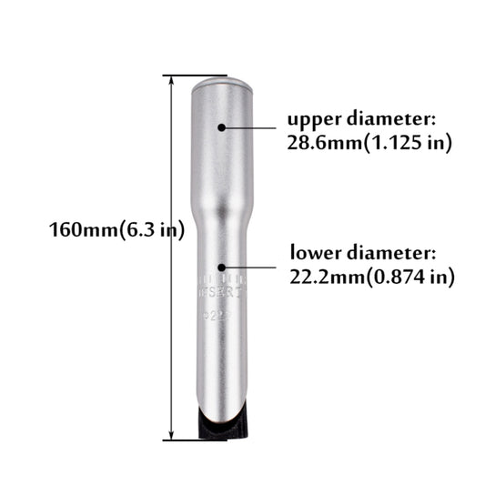 FMFXTR Road Bike Front Fork Stem Modified Height Increaser Handlebar Core Riser( 22.2mm Silver) - Bicycle Grips by FMFXTR | Online Shopping UK | buy2fix