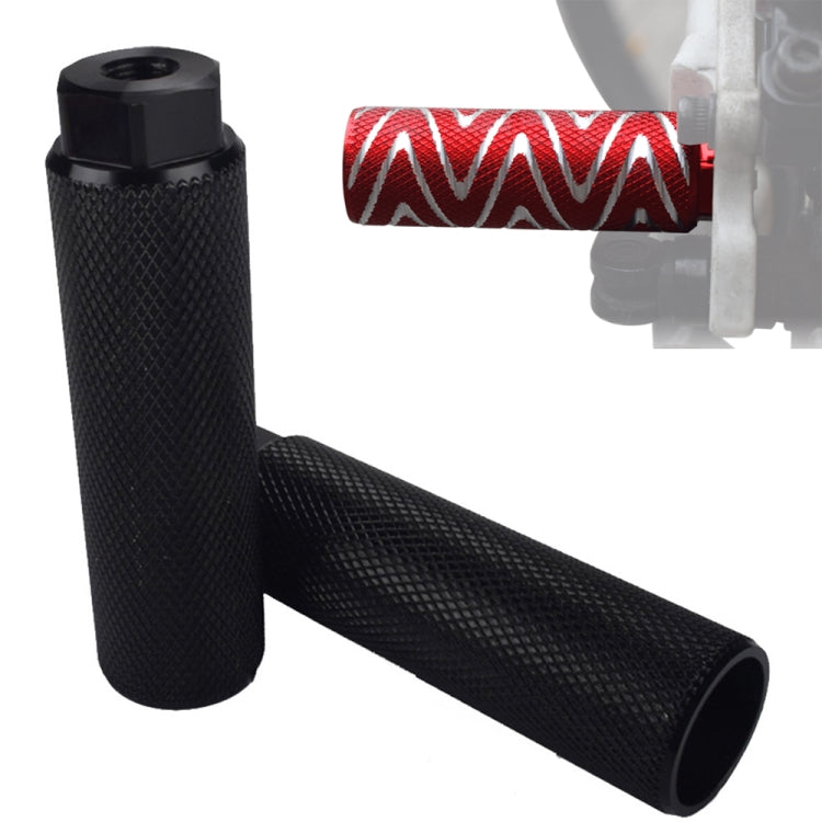 FMFXTR Bicycle Back Seat Foot Pedal Universal Back Rear Post, Color: Black Large Hole Long by FMFXTR