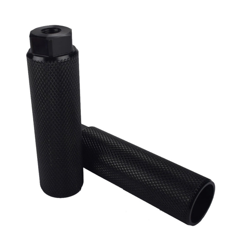 FMFXTR Bicycle Back Seat Foot Pedal Universal Back Rear Post, Color: Black Large Hole Long by FMFXTR