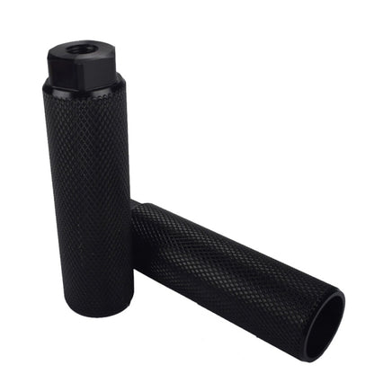 FMFXTR Bicycle Back Seat Foot Pedal Universal Back Rear Post, Color: Black Large Hole Long by FMFXTR