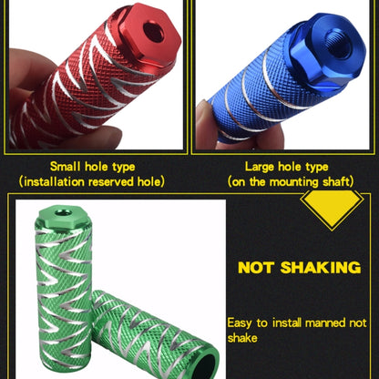 FMFXTR Bicycle Back Seat Foot Pedal Universal Back Rear Post, Color: Black Large Hole Long by FMFXTR