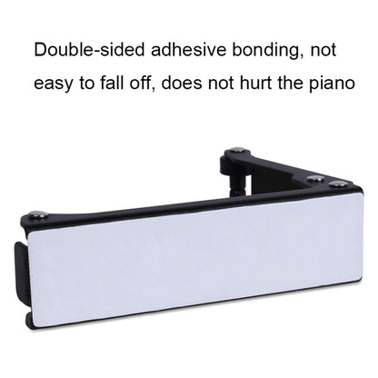MA003 Alloy Piano Cover Descender Piano Accessories(Silver) - Keyboard Accessories by buy2fix | Online Shopping UK | buy2fix