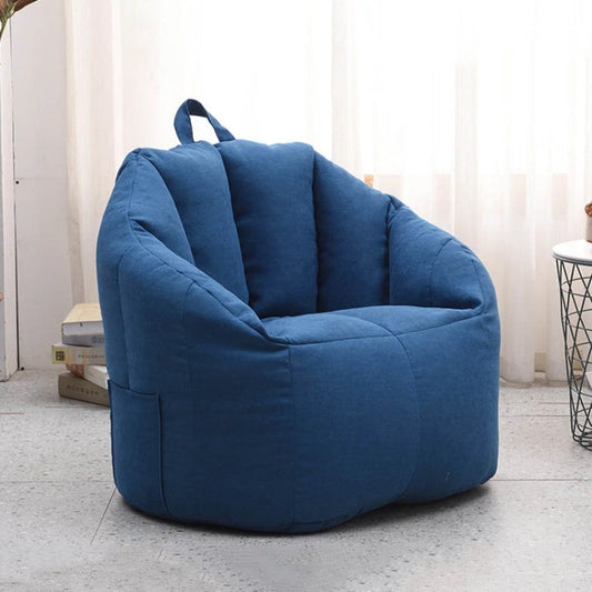 Cotton Lazy Sofa Removable And Washable Cloth Cover(Royal Blue) - Sofa Covers & Chair Covers by buy2fix | Online Shopping UK | buy2fix