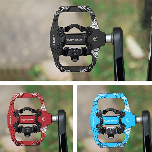 A Pair WEST BIKING YP0802086 Mountain Bike Aluminum Bearing Pedals(Black) - Pedals by WEST BIKING | Online Shopping UK | buy2fix